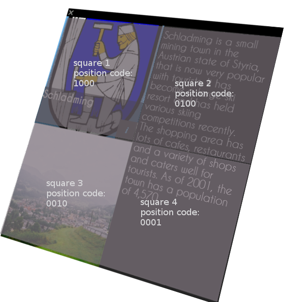 expanded info widget - tile structure